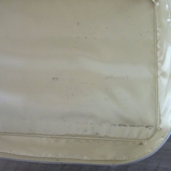 Lancome Makeup Toiletry Cosmetic Storage Travel Case Bag Gold - Picture 7 of 8